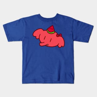 Watermelon Elephant Face Kids T-Shirt